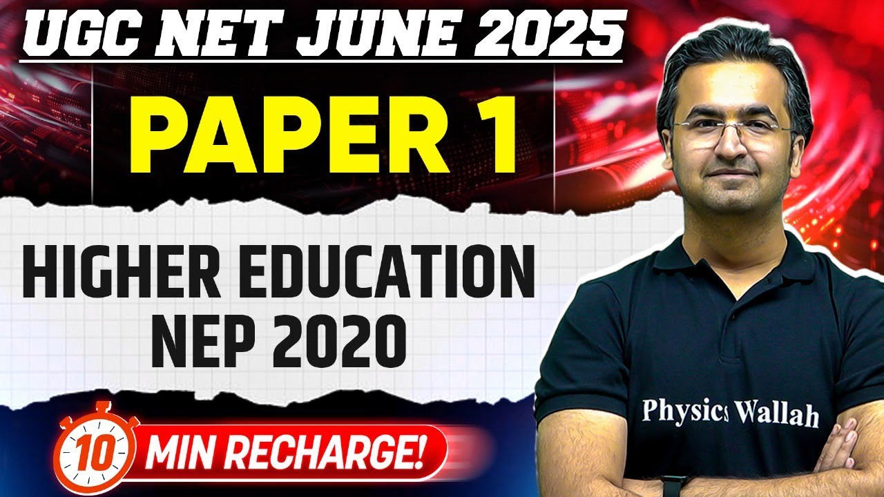 Higher Education NEP 2020 | UGC NET Paper 1 June 2025 | 10 Min Recharge | Nishant Sir