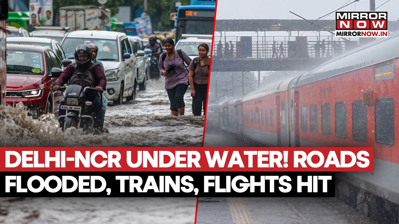 DELHI-NCR ON RED ALERT! Nonstop Rain Triggers Flooding; IMD Warns 'Stay Indoors For Next 12 Hours'