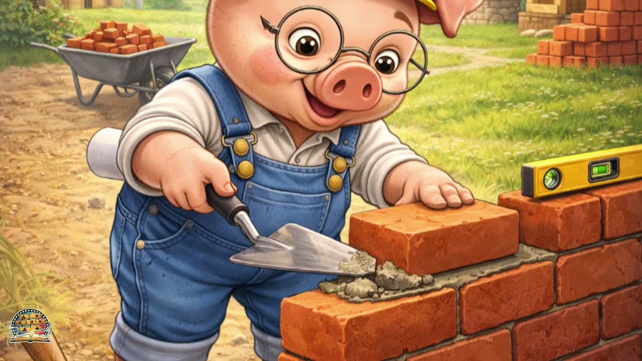 The Three Little Pigs - The clever Pig's smart plan🐷🐷🐷💨🐺