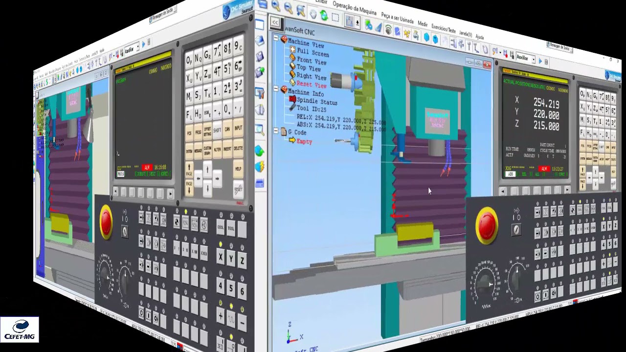 CNC - 11ª Aula - Fresamento - Parte 2   Faceamento - SSCNC com 