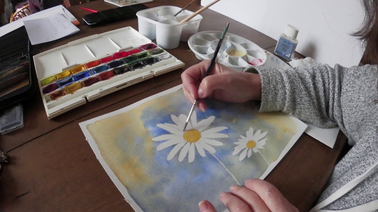 Tuto aquarelle : utiliser la gomme à masquer (drawing gum)
