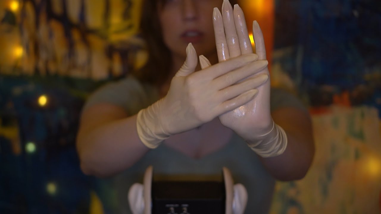 ASMR Extra Tingly Ear Massage, Latex Gloves, With & Without Oil, Hand Sounds