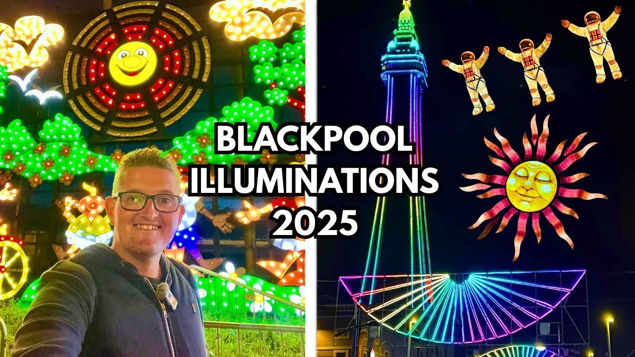 Blackpool Illuminations Vlog 2025 - FULL Tour!