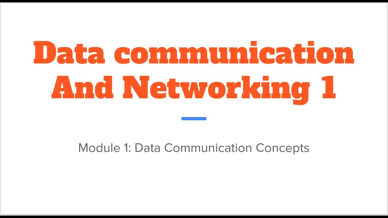 Data Communication And Networking  1