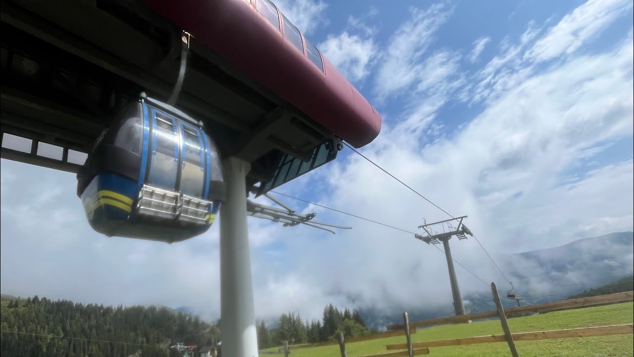 Hochalmbahn Rauris 6er Gondel (Sommer) Talfahrt