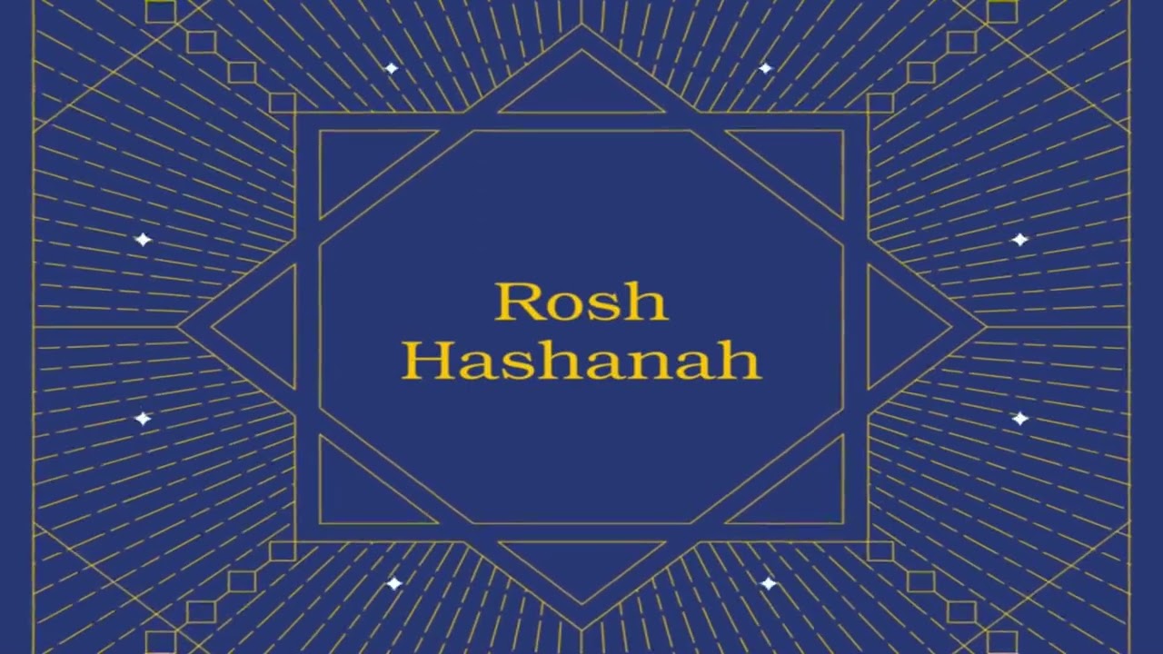 2 Hour Rosh Hashanah Jewish New Year Background Video in Blue with Music