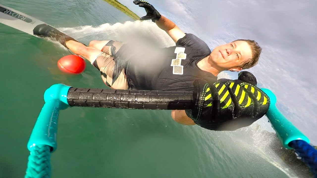 GoPro Waterskiing  (Slalom skiing, GoPro Hero5 Black w/ Beastmount)