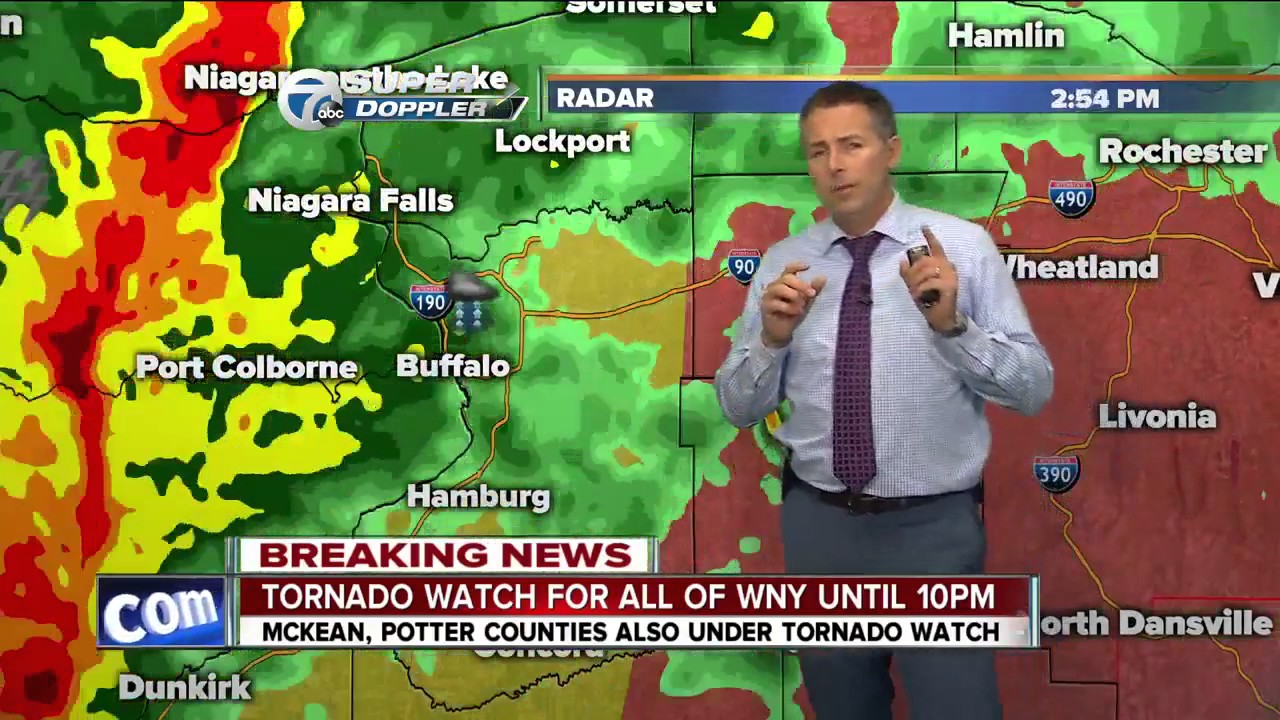 BREAKING NEWS: Tornado watch for all of WNY until 10 p.m.