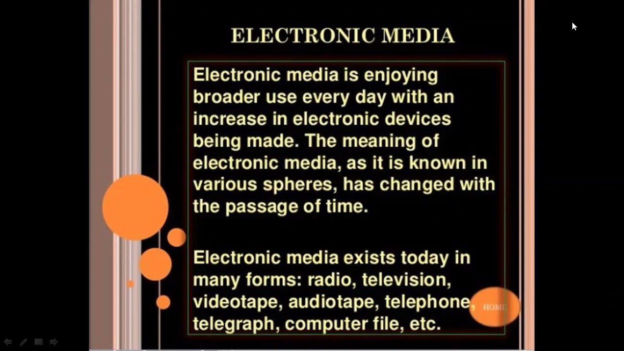 History of Electronic Media