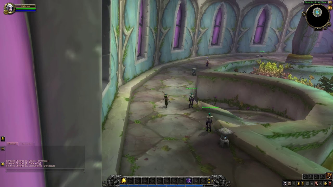 Tyrande Whisperwind and Malfurion Stormrage location in Darnassus