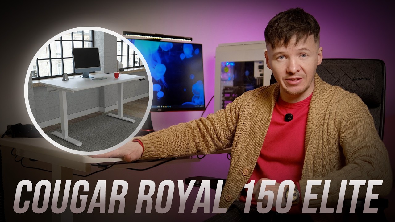 COUGAR Royal 150 Elite: топовий електростіл з підйомом до 100 кг і вбудованим хабом