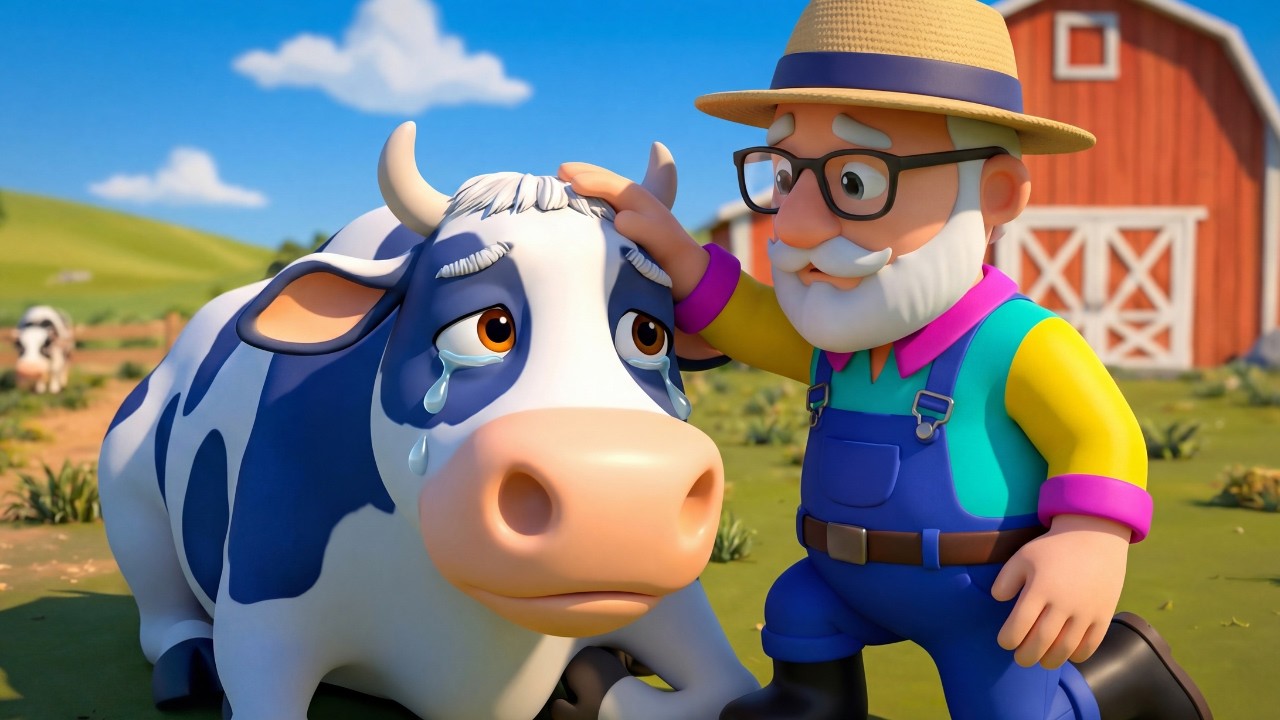 Thief in Old MacDonald's Farm | The Lost Camel & Cow & Sheep & Pig — Farm Trouble! | 3D Animation