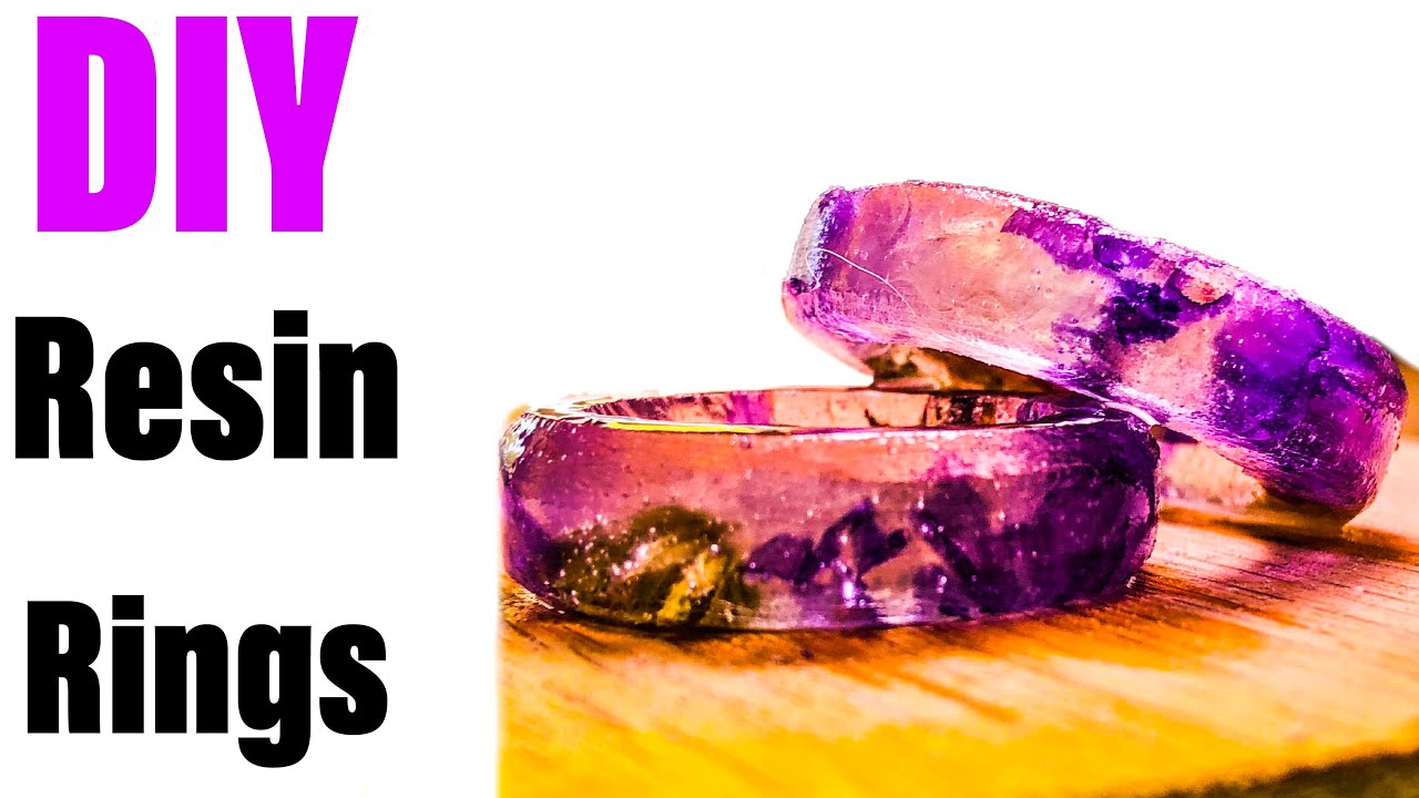 How to make epoxy resin rings / diy / Art Resin