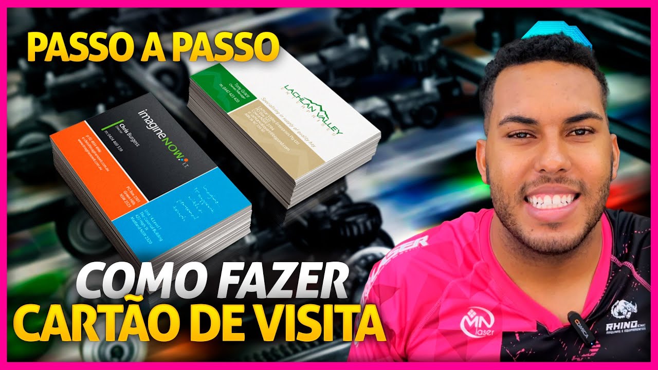 COMO FAZER CARTÃO DE VISITA EM CASA - SEM EQUIPAMENTOS - PASSO A PASSO