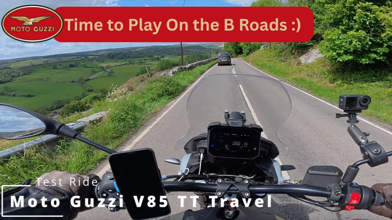 Moto Guzzu V85TT Travel on the B Roads Fun Fun Fun with an Italian Flare and Style
