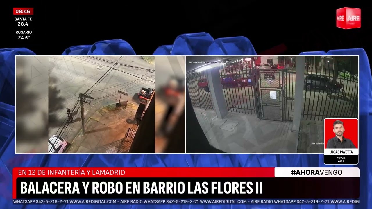Tiros, corridas y robo de una moto en barrio Las Flores: pánico y sin detenidos
