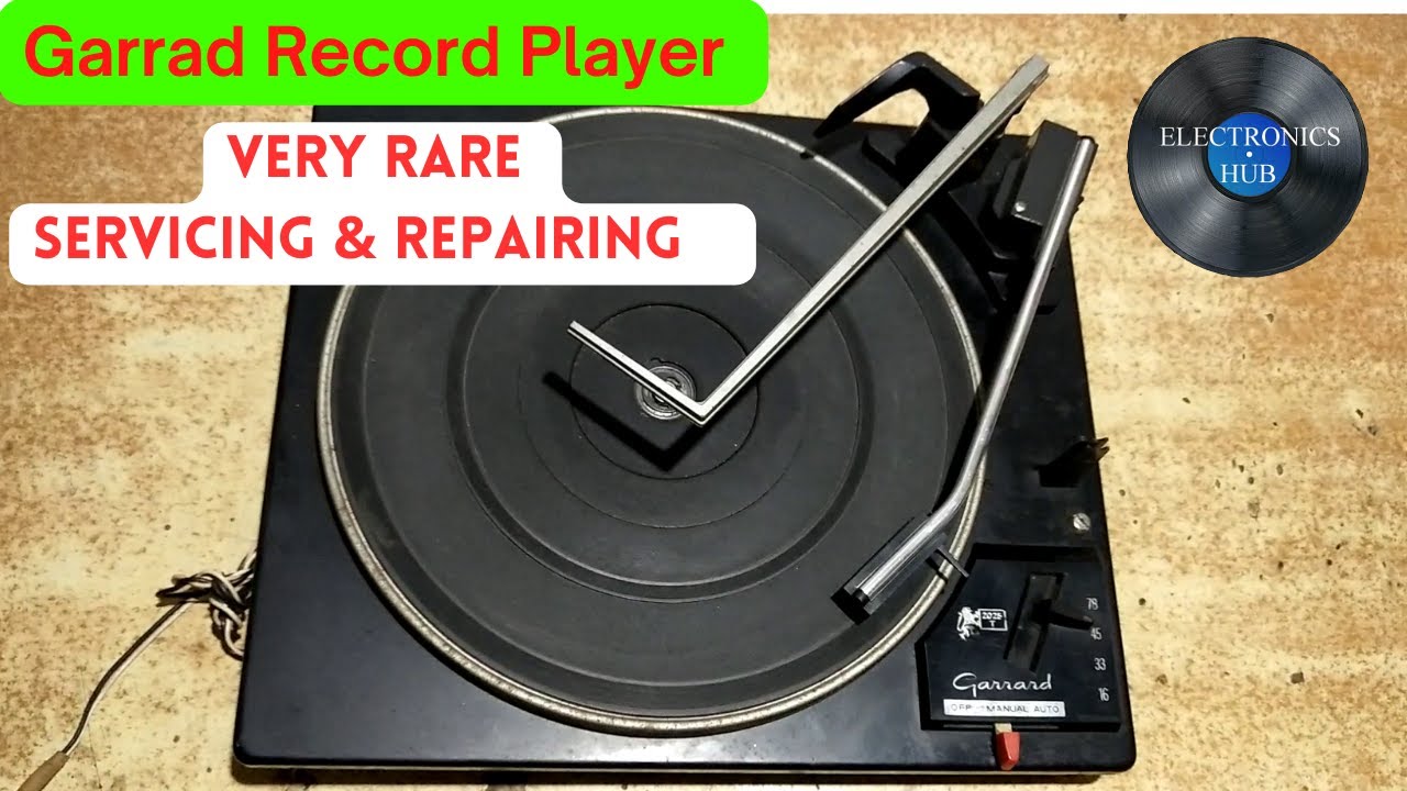 Very Rare Servicing Video Of Vintage Garrad Record Player