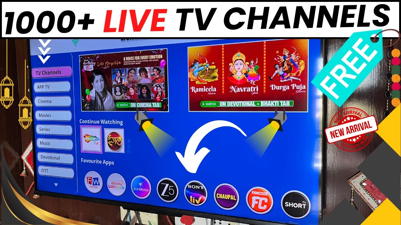 1000+ Live Free to Air TV Channels are Free and available here with No Additional Cost!