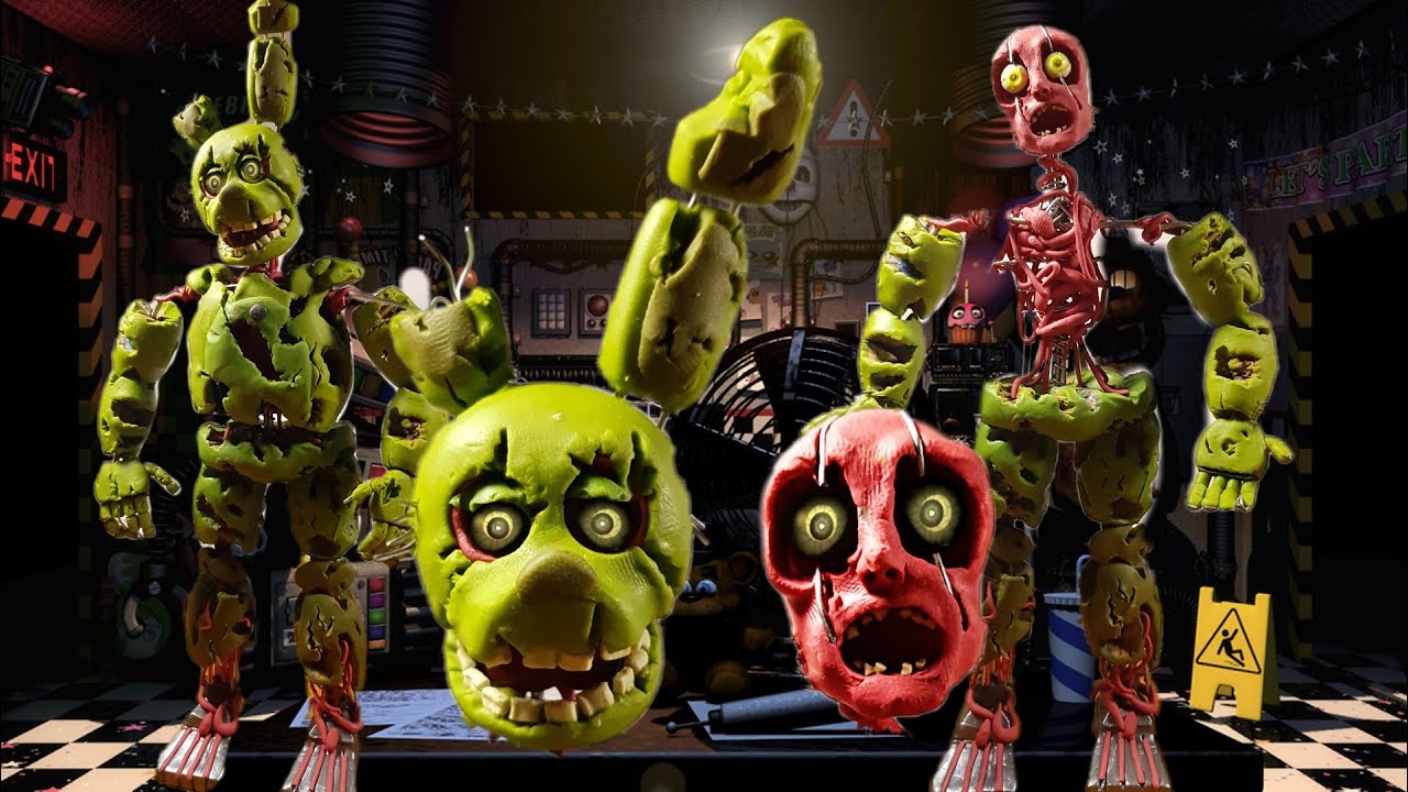SPRINGTRAP😱 UCN/ PLASTILINA✔✔(PORCELANA O POLYMER CLAY)