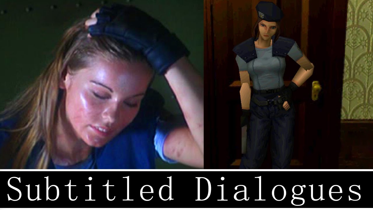 Jill Valentine Resident Evil 1996 -  PS1 Dialogues ( With Subtitle ) & Rare CGI Scenes