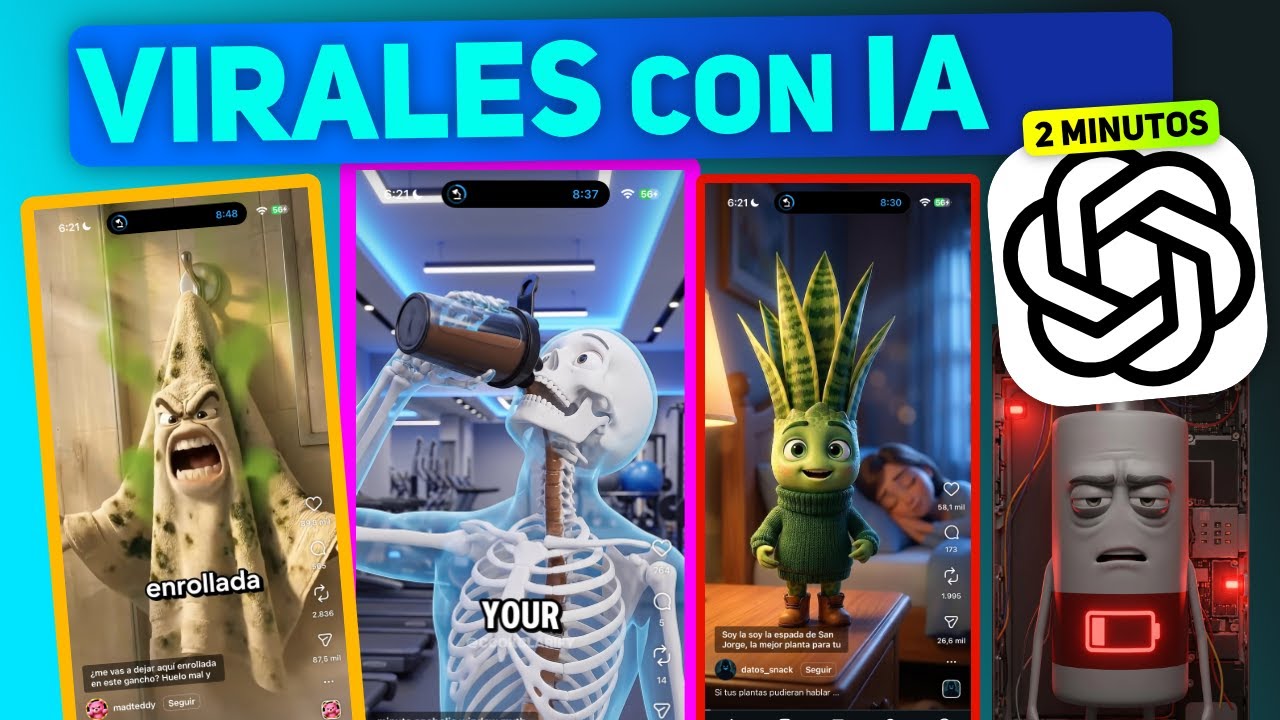 Así se crean VIDEOS CON IA donde los objetos hablan 🤭 (ChatGPT y Nano Banana Pro)