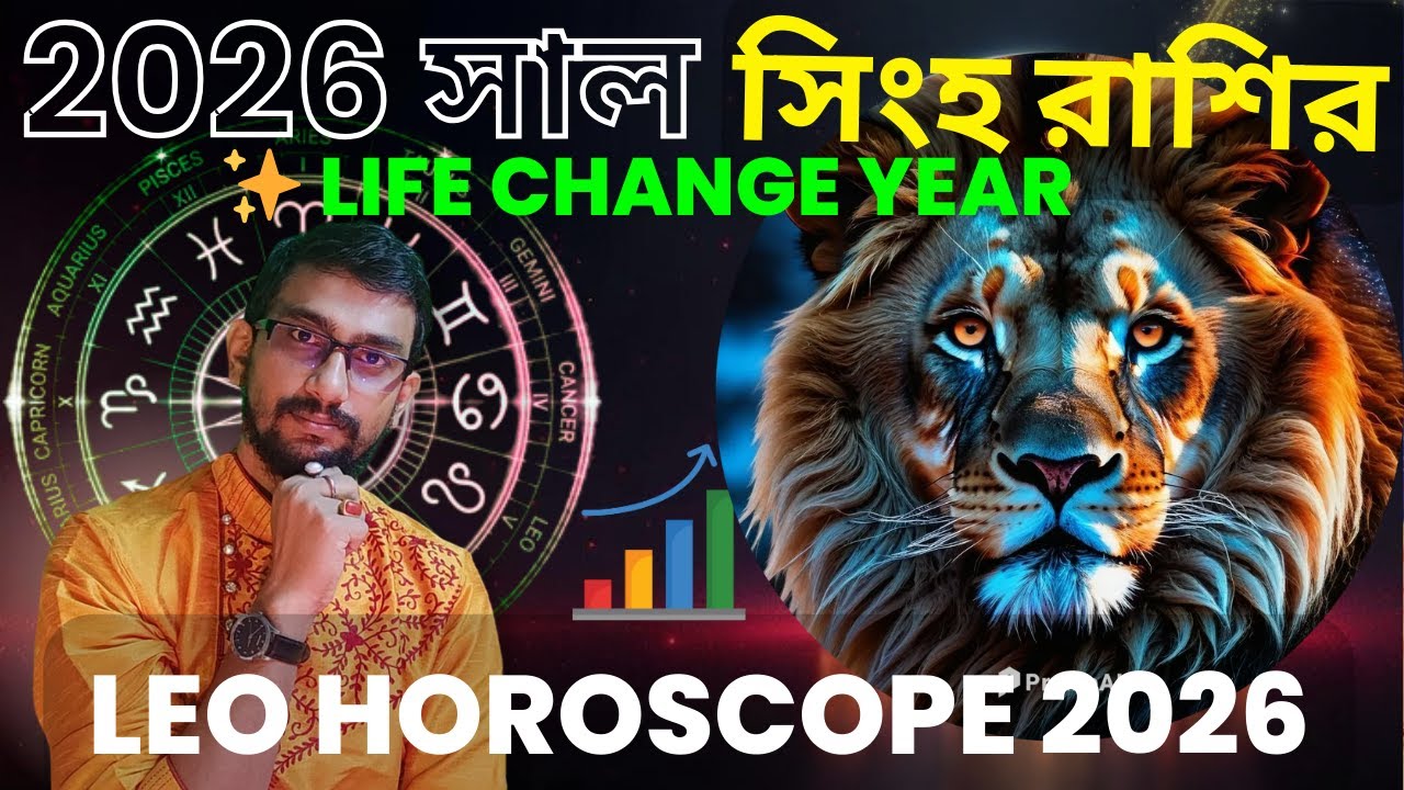 🔱 সিংহ রাশি 2026 কেমন যাবে? ভাগ্য বদলের বছর শুরু | Leo Horoscope 2026 Transformation & Success