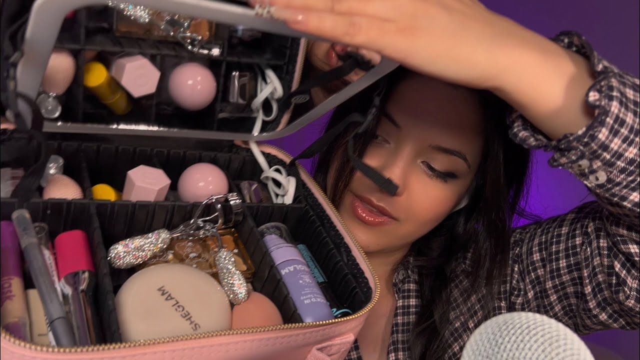 ASMR, getting ready for a date, makeup and hair styling🧘‍♀️💆‍♀️ #asmr #antistress