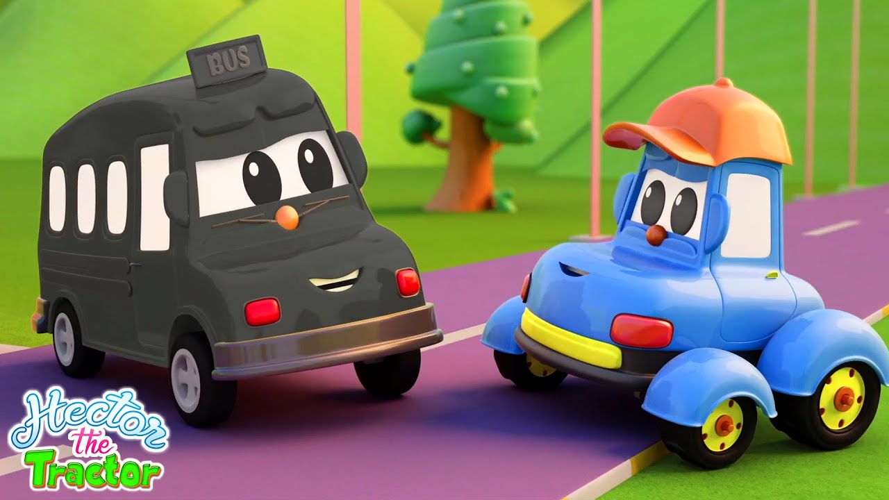 Wheels on the Bus Nursery Rhyme and Baby Song by Hector the Tractor