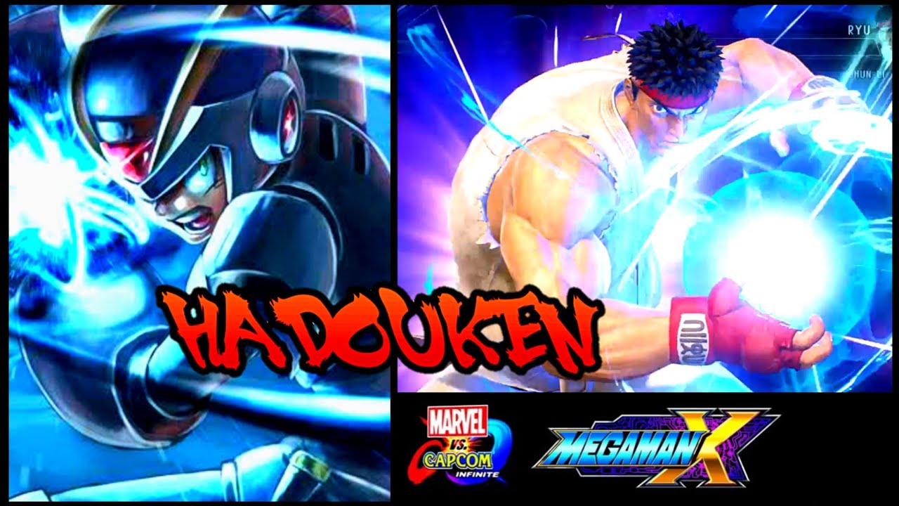 Mega Man X Hadoken vs Ryu & Chun-Li「 Marvel vs Capcom Infinite 」]