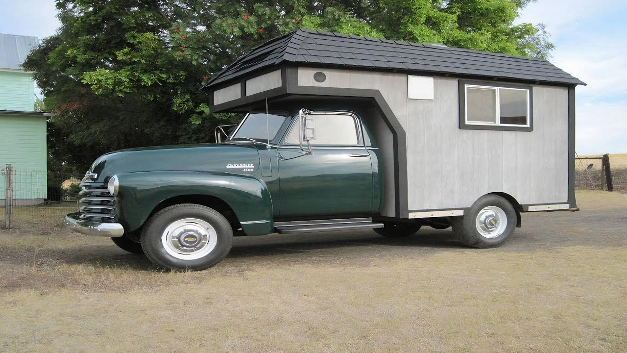 1950 Chevy Truck Camper: A Tiny House That Could Survive the Apocalypse:House Life Inside  Chevrolet