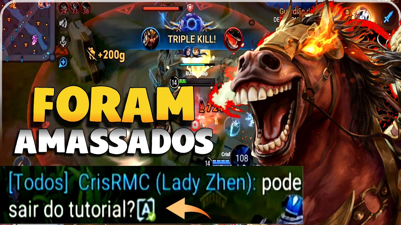 CAI NO TIME MAIS TÓXICO DO HONOR OF KINGS KKKK - Honor of kings 