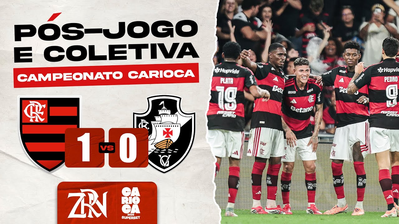 FLAMENGO X VASCO | CARIOCÃO 2026 | PÓS-JOGO E COLETIVA (AO VIVO)