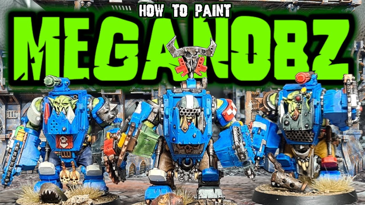 Warhammer 40,000 Ork Meganobz Build and Paint Tutorial with Contrast!