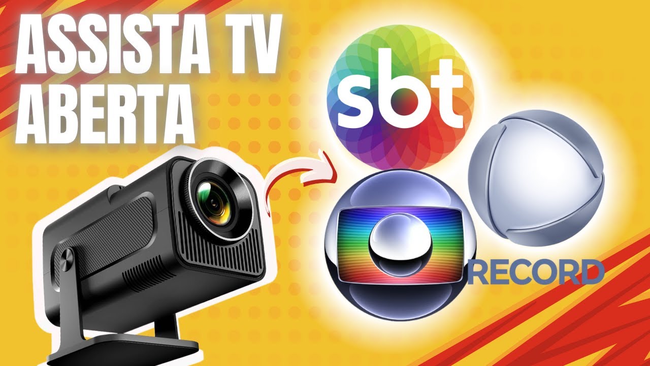 Como assistir tv DE GRAÇA e SEM INTERNET no Projetor HY320 HY300 BYINTEK