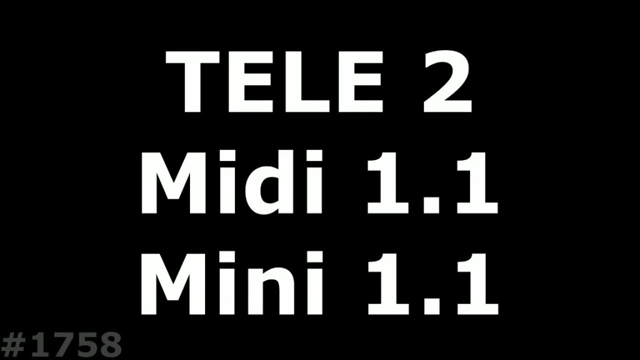 Белый экран или полосит Tele 2 Midi 1.1 и Mini 1.1