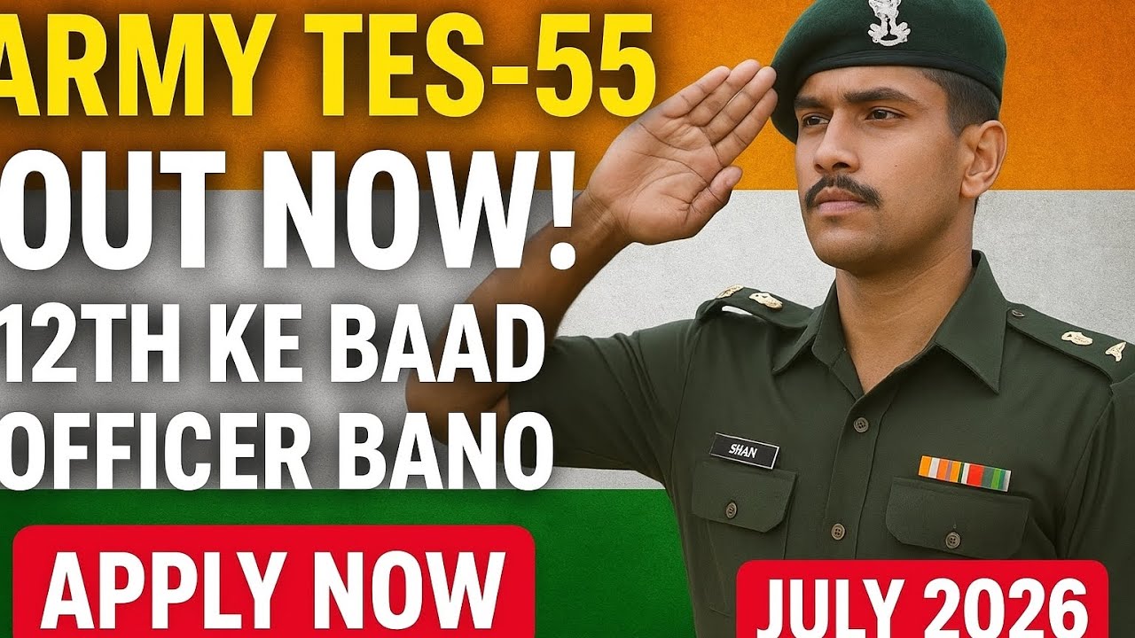 🇮🇳 Indian Army TES 55 OUT 🔥 | 12th Pass ke liye Golden Chance | Full Details in Hindi