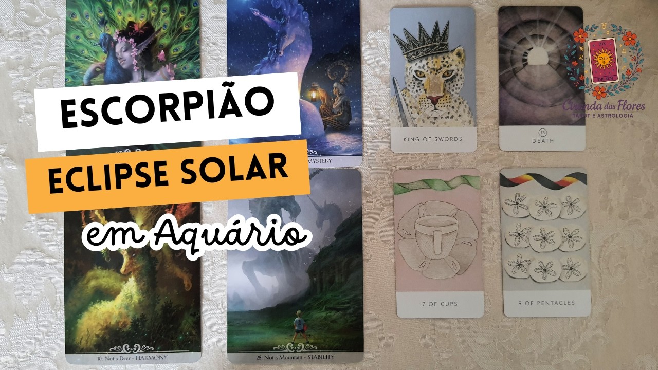 ESCORPIÃO | Eclipse Solar em Aquário 🔮 Encontrando Força na Beleza e Estabilidade na Harmonia