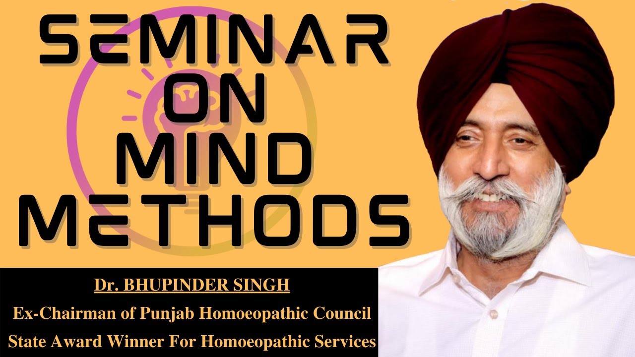 WEBINAR ON MIND METHODS BY DR. BHUPINDER SINGH
