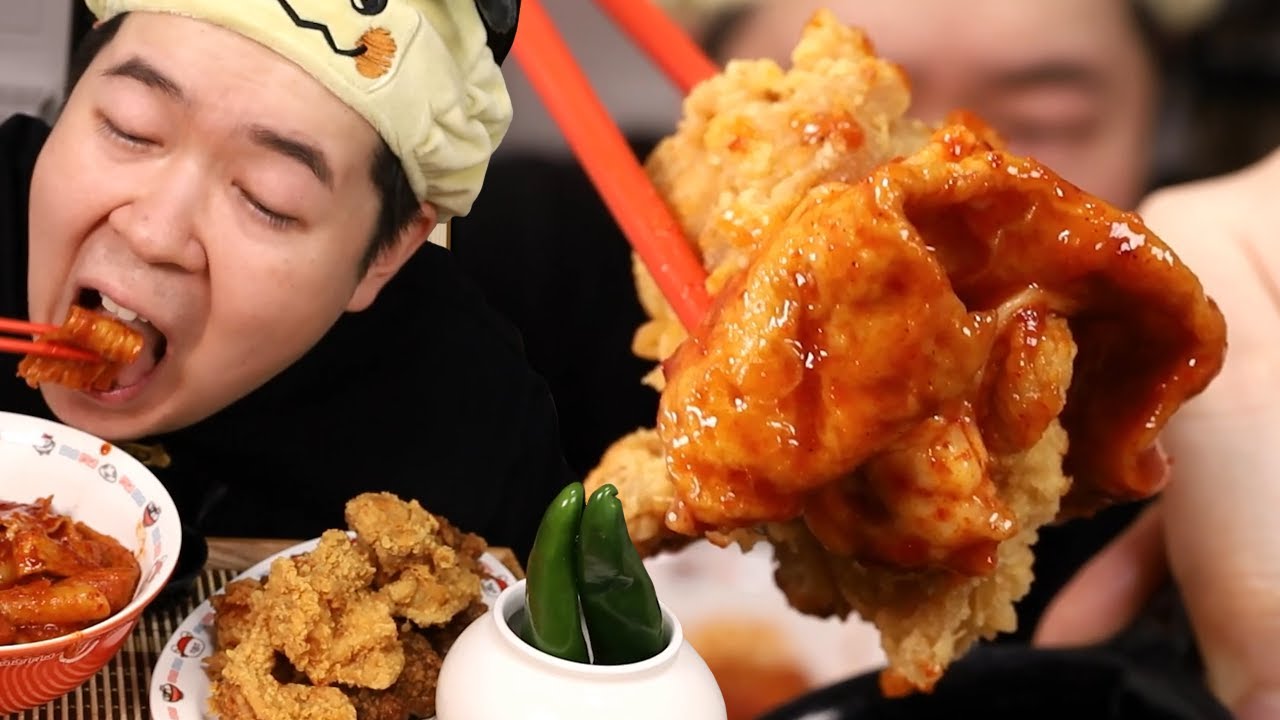 리뉴얼 엽떡 반개 겨우 먹는 남자