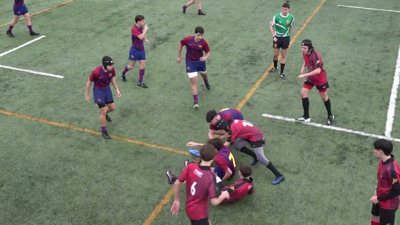 Partit de Rugbi de S16 3a Catalana Barça vs Sengeieg Vermell