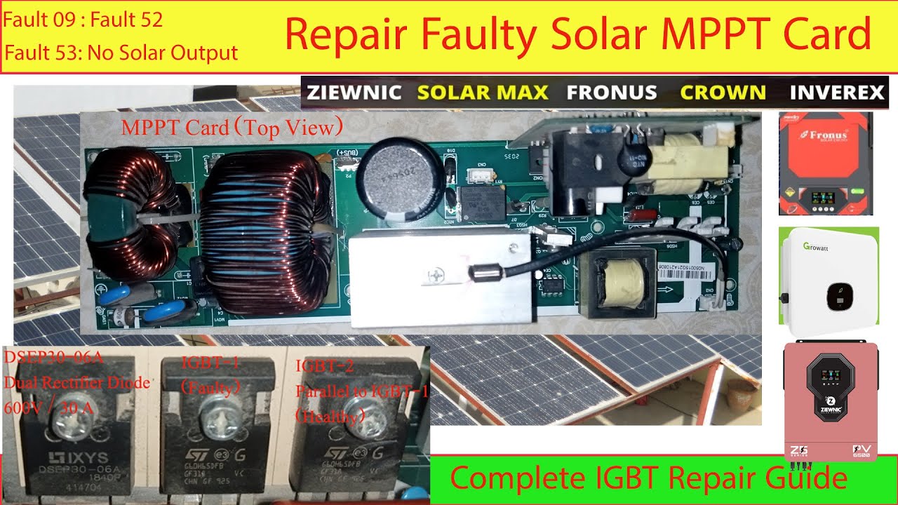 Ремонт контроллера заряда Inverex Solar MPPT (на английском языке)