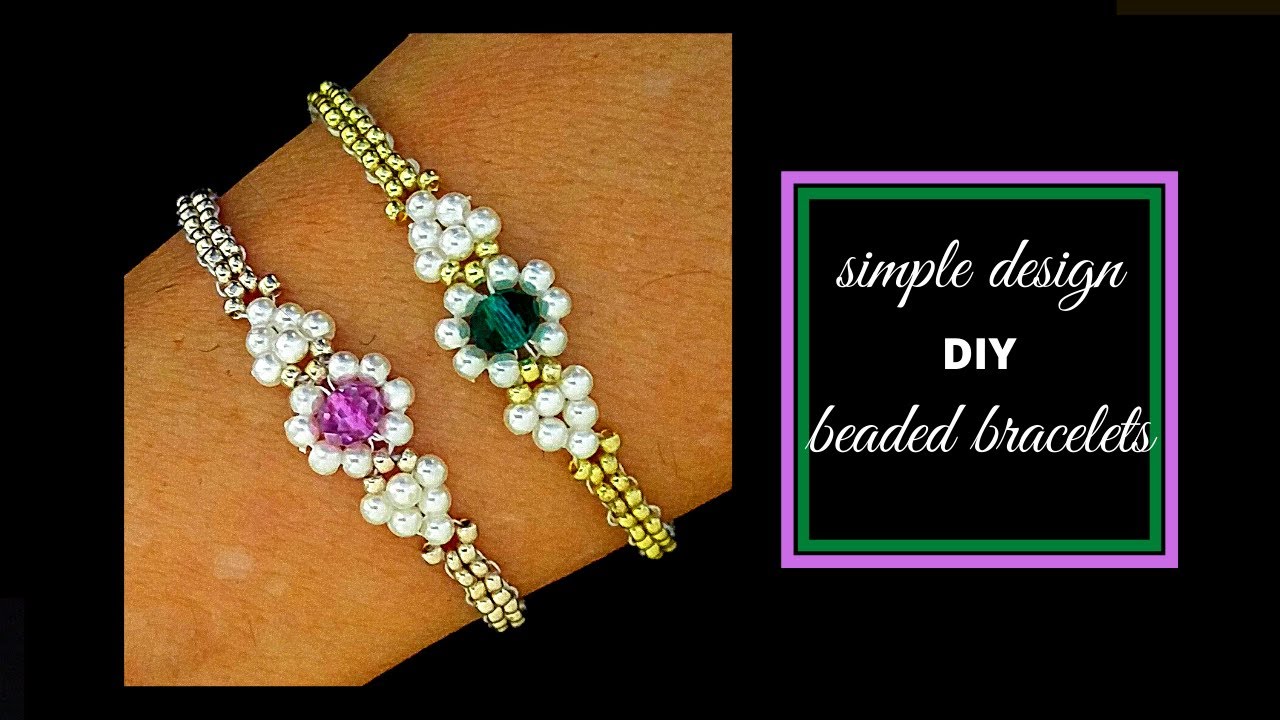 Bracelet making tutorial//  How to make a beaded bracelet tutorial//