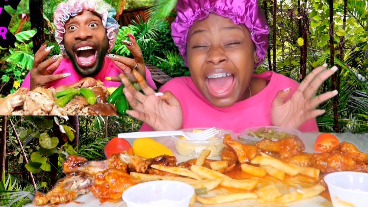 IMPERSONATING LLIPS  | HONEY BUFFALO WINGS MUKBANG