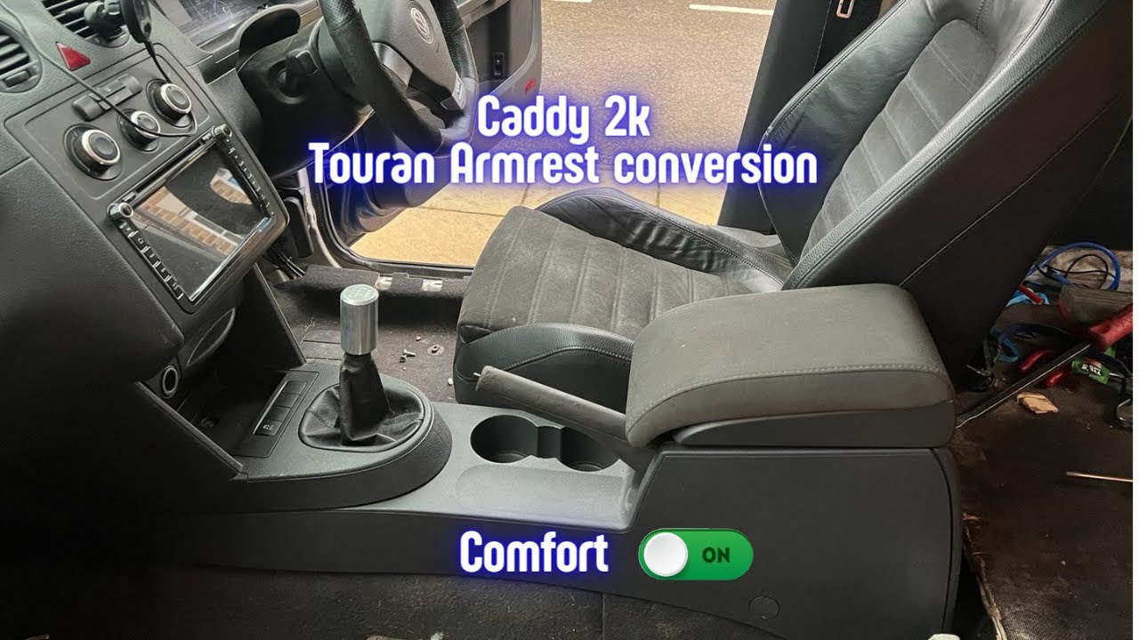 VW Caddy 2K MK3 — установка подлокотника от VW Touran!!