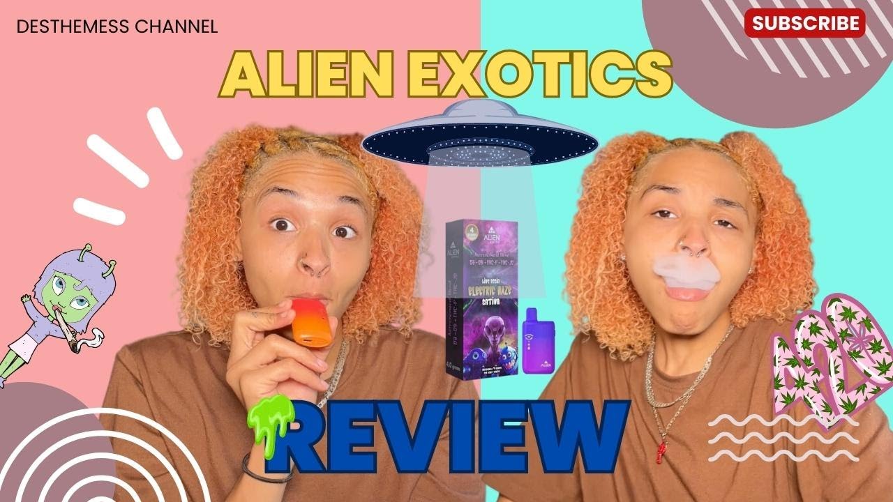 420 Alien Exotics 👽🍃 I Strawberry Cough Review I Delta 8 Dispo I Sativa
