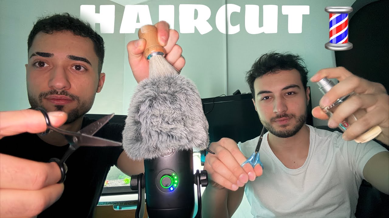 ASMR Haircut on My Friend ✂️ Scissors & Brushing Sounds (No Talking)