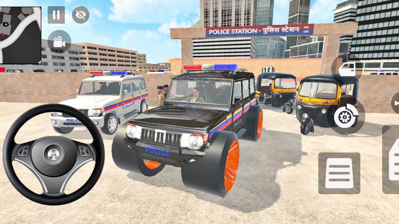 Ultimate Vehicle Collection In India Theft Auto Simulator Game - Franklin Drive Monster Police Car.