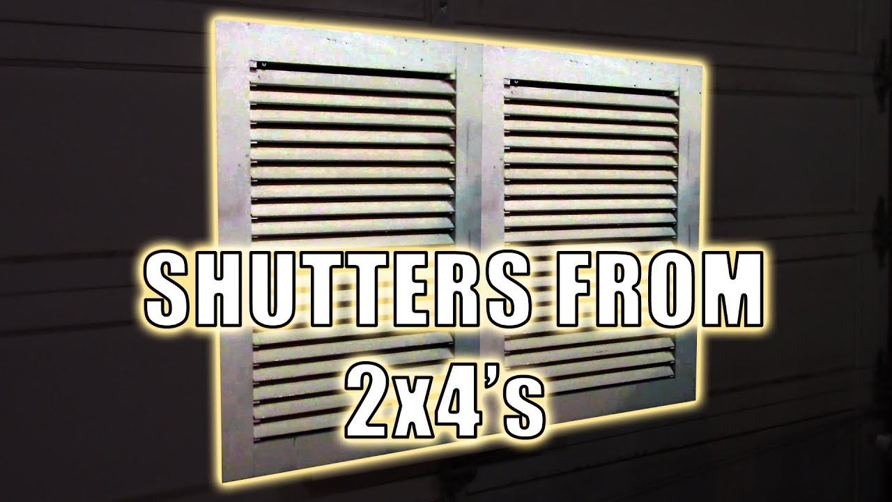 Building a Set of Shutters from 2x4's