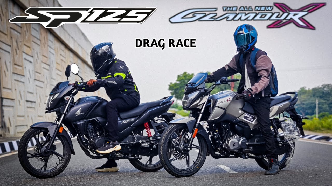 Hero Glamour X 125 Vs Honda SP 125 | Drag Race