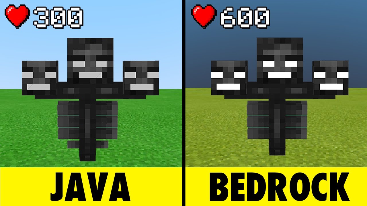 Diferen&ccedil;as entre Minecraft Java VS Bedrock